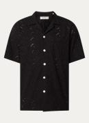 forét Leo regular fit overhemd van katoen met broderie