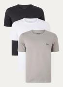BOSS Classic T-shirt van biologisch katoen in 3-pack