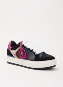 Kurt Geiger Southbank Tag sneaker van leer met metallic details