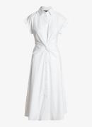 Ralph Lauren Midi blousejurk met knoopdetail