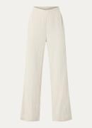 Claudia Sträter High waist wide leg pantalon met steekzakken