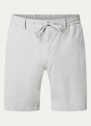 Oscar Jacobson Parker straight fit korte broek met trekkoord