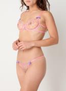 Agent Provocateur Lissa beugel bh van mesh met bloemborduring