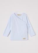 MarMar COPENHAGEN Tut longsleeve met overslag in biologische katoenble...