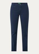 Benetton High waist slim fit chino met steekzakken