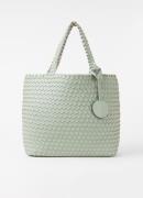 Ilse Jacobsen Reversible shopper met gevlochten detail