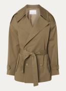 The Frankie Shop Zurich trenchcoat met strikceintuur