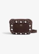 Valentino Garavani Nellcôte crossbodytas van suède met studs