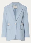 Fifth House Isla blazer met opgestikte klepzakken en gespdetail