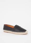 Chloé Isla espadrille van schapenleer met logo