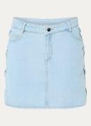 Neo Noir Kessia minirok van denim met rijgdetail