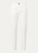 Benetton High waist slim fit chino met steekzakken
