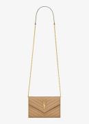 Saint Laurent Cassandre Envelope clutch van lamsleer met afneembare sc...
