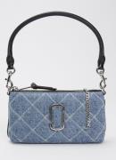 Marc Jacobs The Pochette schoudertas van denim met quilt patroon