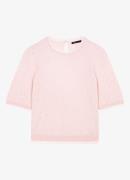 Maje Fijngebreide top in wolblend met strass