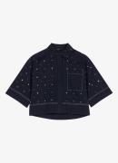 Maje Cropped blouse met studs