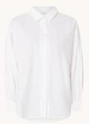 by-bar Sarah Poplin blouse met pofmouw
