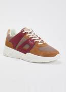 Mallet Marquess sneaker van mesh met suède details