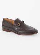 Dune London Scilly loafer van leer met horsebit