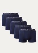 Ralph Lauren Boxershorts met logoband in 5-pack