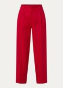 Selected Barrel high waist loose fit pantalon van linnen