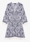 Maje Mini V-hals jurk met print