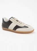 Tod's Tabs sneaker van kalfsleer met kalfssuède details