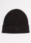 Lyle & Scott Fijngebreide muts met logo