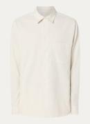 SAMSØE SAMSØE Damon regular fit overhemd met structuur