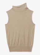 Reiss Harper mouwloze top van wol met col