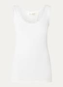 Sofie Schnoor Tanktop met kant en ribstructuur