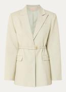 JOSH V Lola blazer met klepzakken en ceintuur