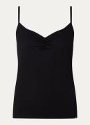 Fabienne Chapot Jade spaghettitop met plooidetail