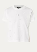 NIKKIE N Embellishment T-shirt met imitatieparels en strass