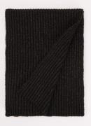 Barts Ribgebreide sjaal in wolblend 180 x 25 cm