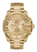 Diesel Horloge Mega Chief goud DZ4360