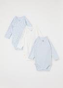 Petit Bateau Romper in giftbox 3-delig