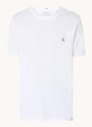 Les Deux T-shirt van piqué katoen met borduring