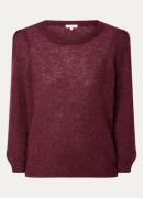 Expresso Grofgebreide trui in alpaca wolblend