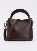 Dune London Dharla handtas van leer met afneembare schouderriem