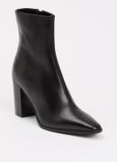 Dune London Patently enkellaarsje van leer