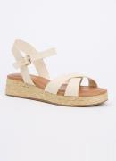 Dune London Wide Fit Littleton sleehak van leer met metallic finish