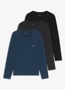 BOSS Classic longsleeve met logo in 3-pack