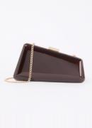 Dune London Balancing clutch van leer