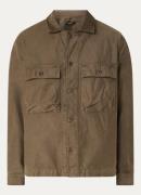 Denham Carlo regular fit overshirt met borstzakken