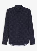 BOSS Slim fit overhemd van jersey met print