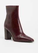 Dune London Patently enkellaarsje van leer