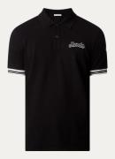 Moncler Regular fit polo van piqué katoen met logoborduring