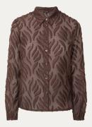 Claudia Sträter Semi-transparante blouse met structuur