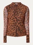 Fabienne Chapot Kevis blouse van mesh met print